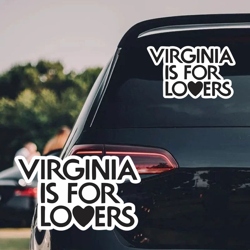 

Virginia Is For Lovers Decal, Car Sticker For Laptop, Bottle, Truck, Phone, Motorcycle, Window, Wall, Cup