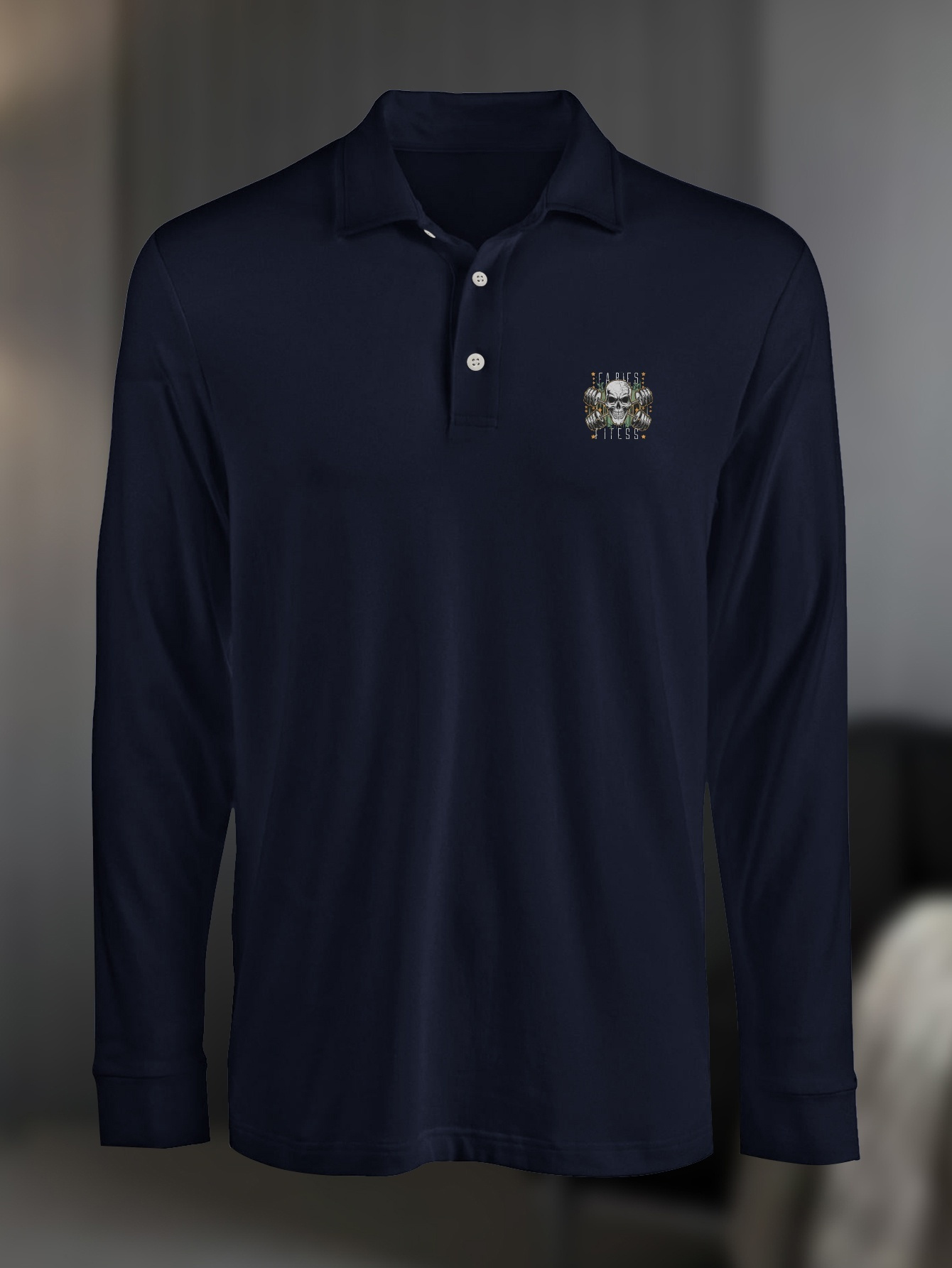 Plus Size Skull Barbells Print Men's Trendy Lapel Shirt Temu Canada