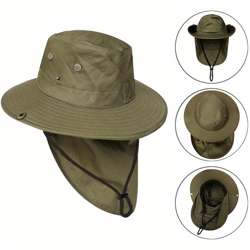 Outdoor Detachable Hat Uv Protection Hat Upf 50 Gardening - Temu Canada