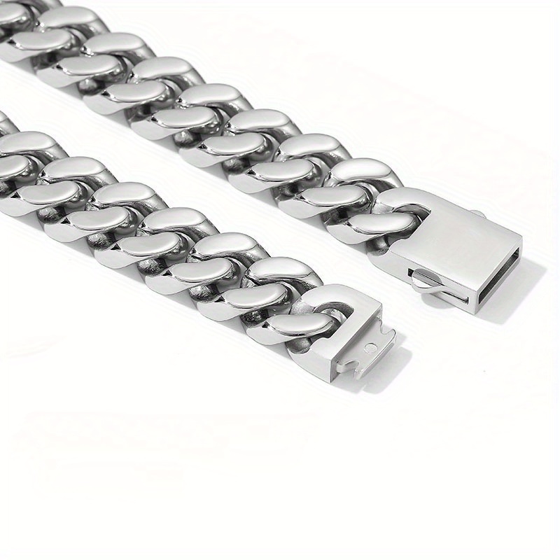 Men's Viking Rune Stainless Steel Cuban Chain Necklace