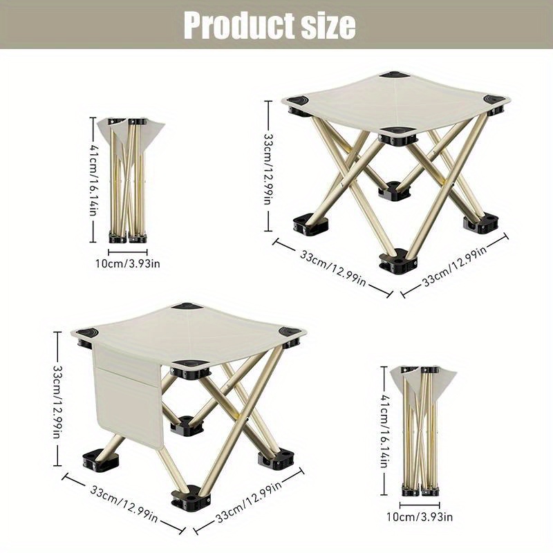 Heightened Folding Chair Portable Casual Back Chair For - Temu