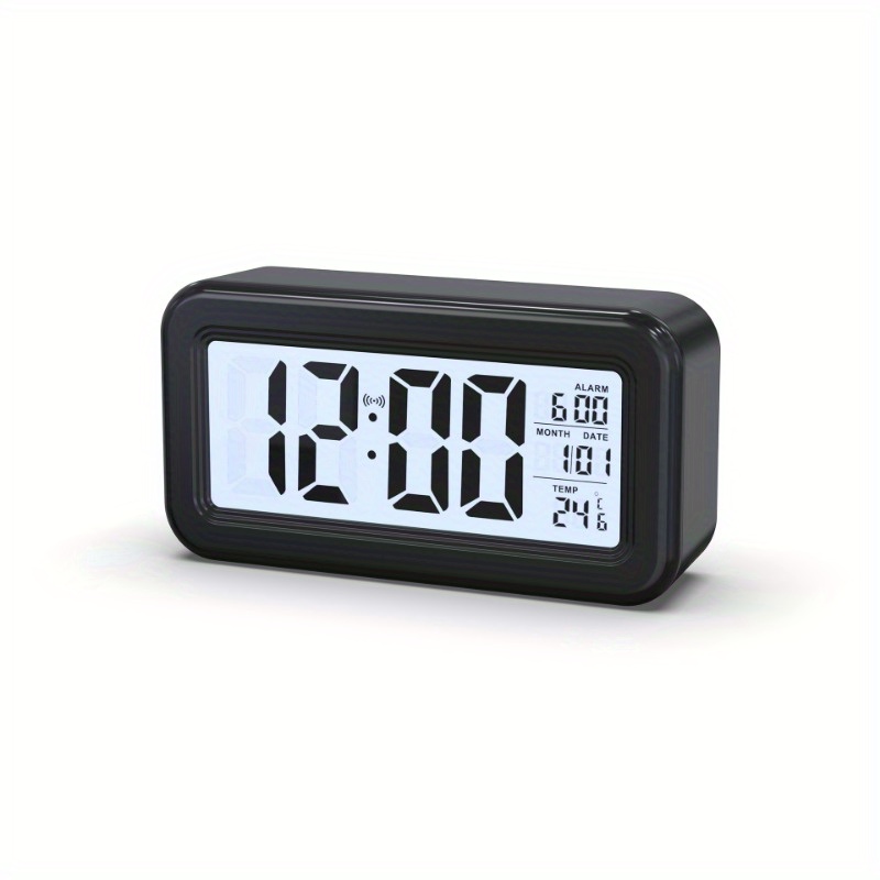 Reloj Despertador Inteligente Digital LCD Con Pilas De 1 - Temu