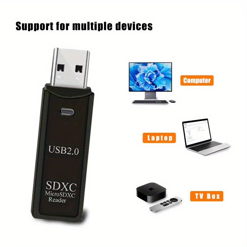 Sd 2 in 1 High speed 3.0 Card Reader Plug Play Reading Usb - Temu