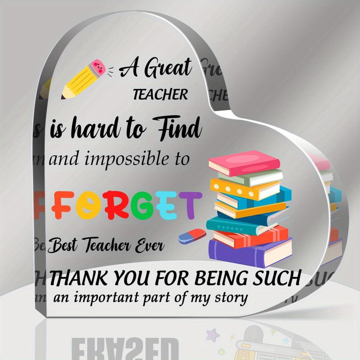 

1pc Plaque, Teacher Appreciation Signs Acrylic Keepsake And Paperweight, Gift For Women Men Teacher Mentor Thank You Gift For Teachers Day Appreciation Week Teacher Birthday Gift(great Teacher)