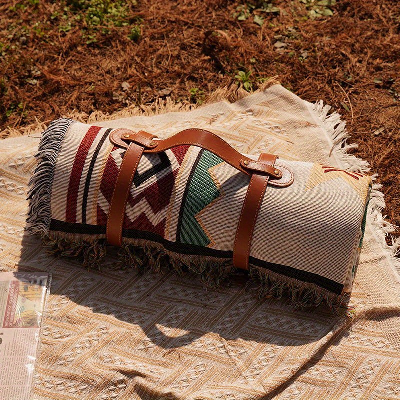 

1pc Bohemian Moisture-proof Mat, Thickened Picnic Mat, For Outdoor Camping Picnic