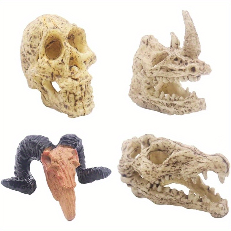 Skull Mountain Aquarium Ornament Fish Tank Decorations Fish Shrimp Shelter  Pet Supplies - Pet Supplies - Temu