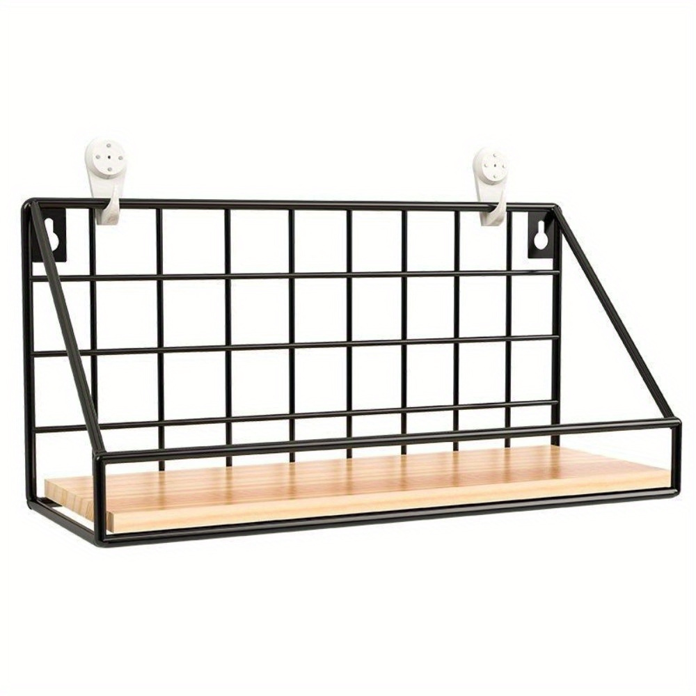 Golden Wall mounted Bathroom Kitchen Storage Rack No Temu