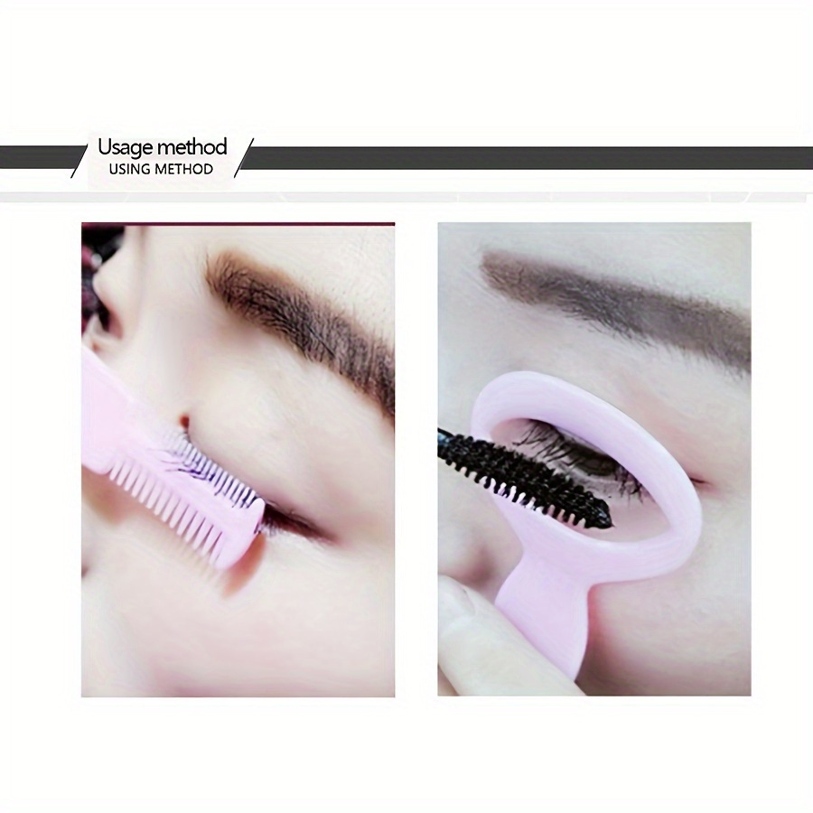 1pc eye makeup stencils diy eyeliner eyelash model beginner eye makeup helper device mascara eyelash comb applicator details 1