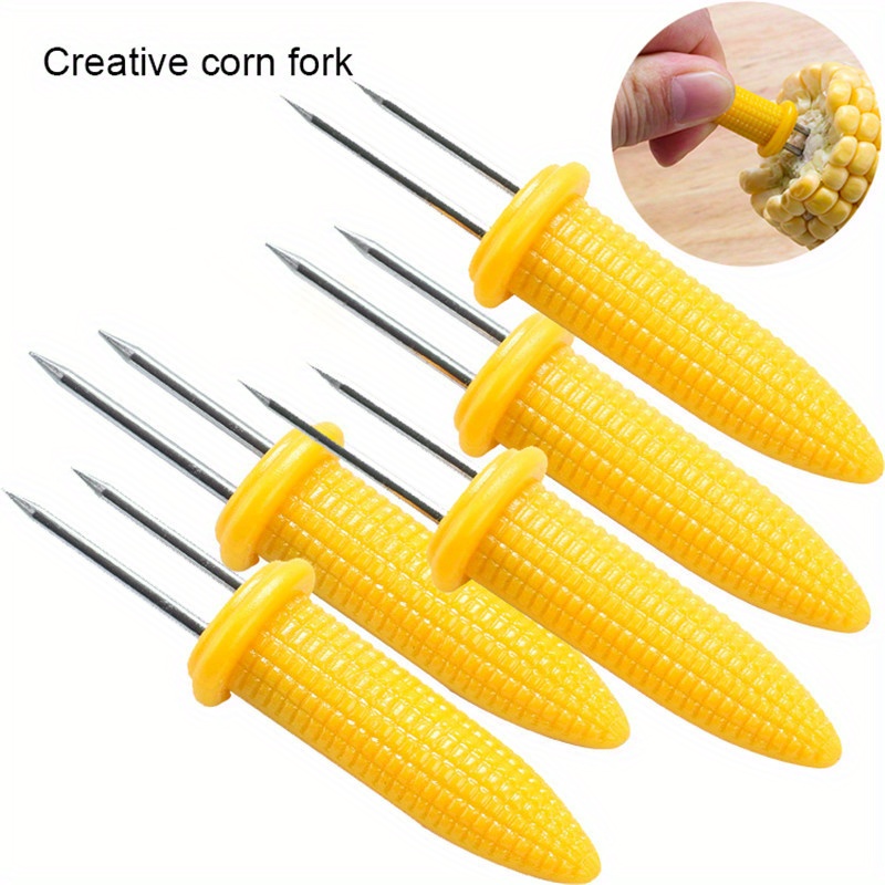 

10pcs Stainless Steel Corn Holders - Set Of 8 - Bbqs And Picnics