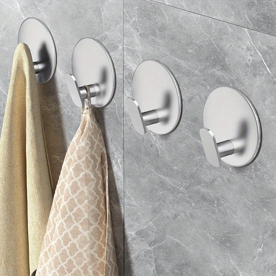 

Coat Hooks - Towel Hooks, Wall Hooks For Hanging Nurse Robes, Heavy-duty Garage Hooks 304 Stainless Steel Suitable For Bathrooms, Living Rooms, Hotels, Kitchens, And Garages, In Sets Of 2/4/6.