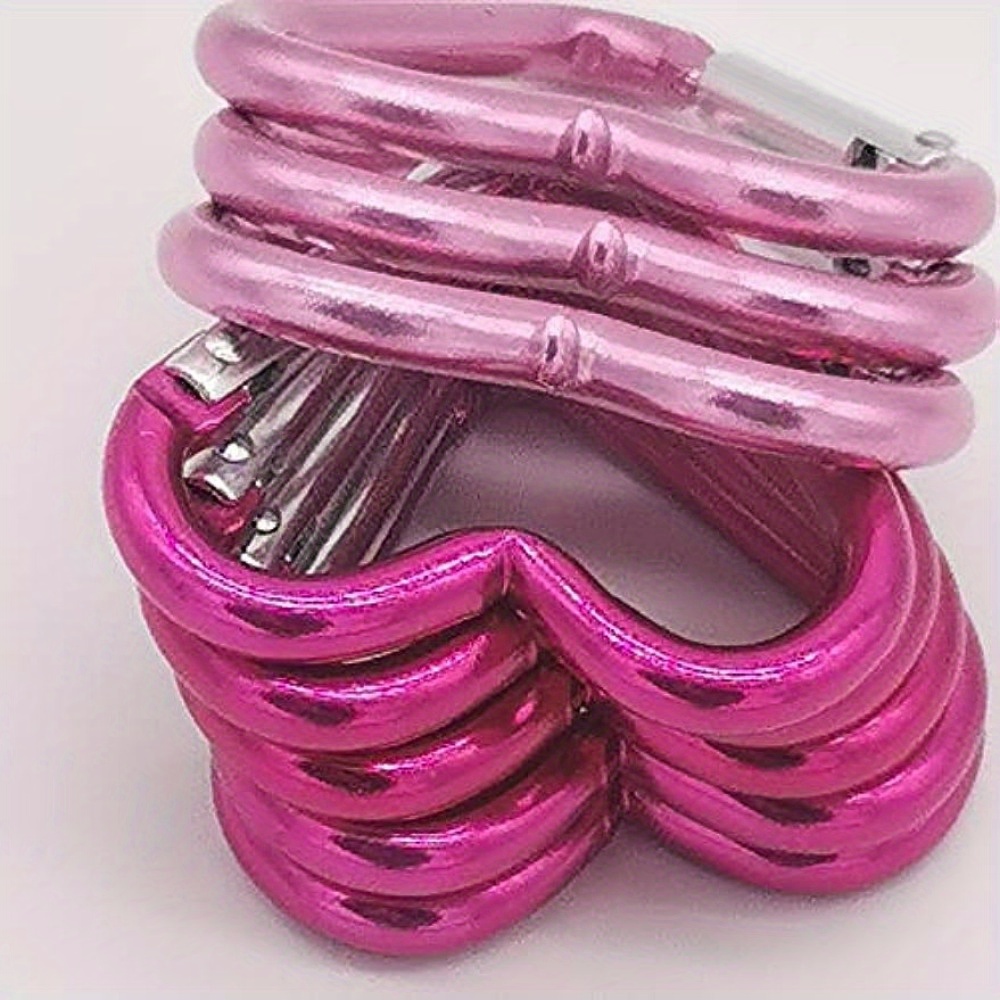 

10 Heart-shaped Aluminum Alloy Key Chain Hiking , Key Chain Tool, Camping Hiking Backpack Accessories