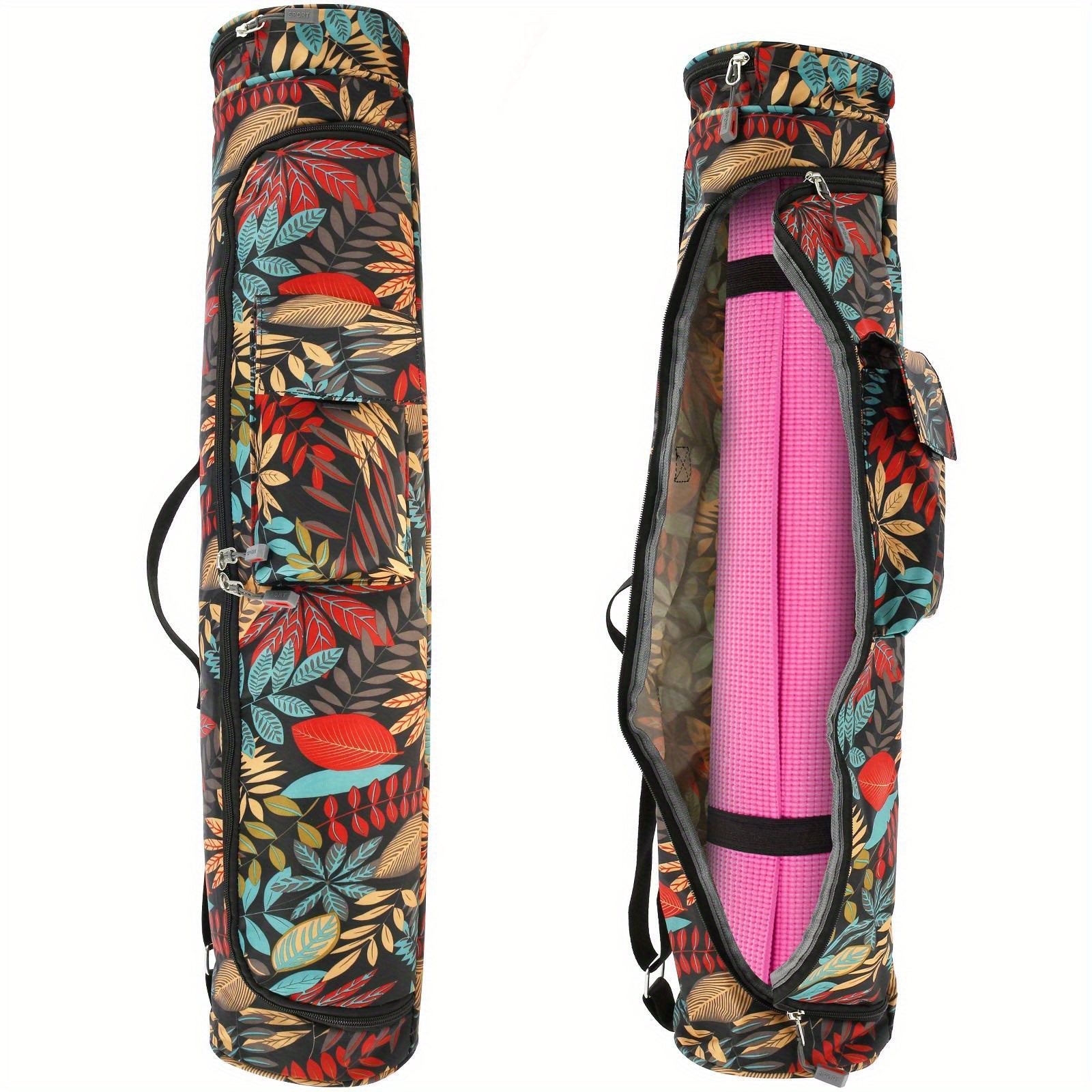 Yoga Mat Storage Bag Foldable Drawstring Carry Bag Strap - Temu