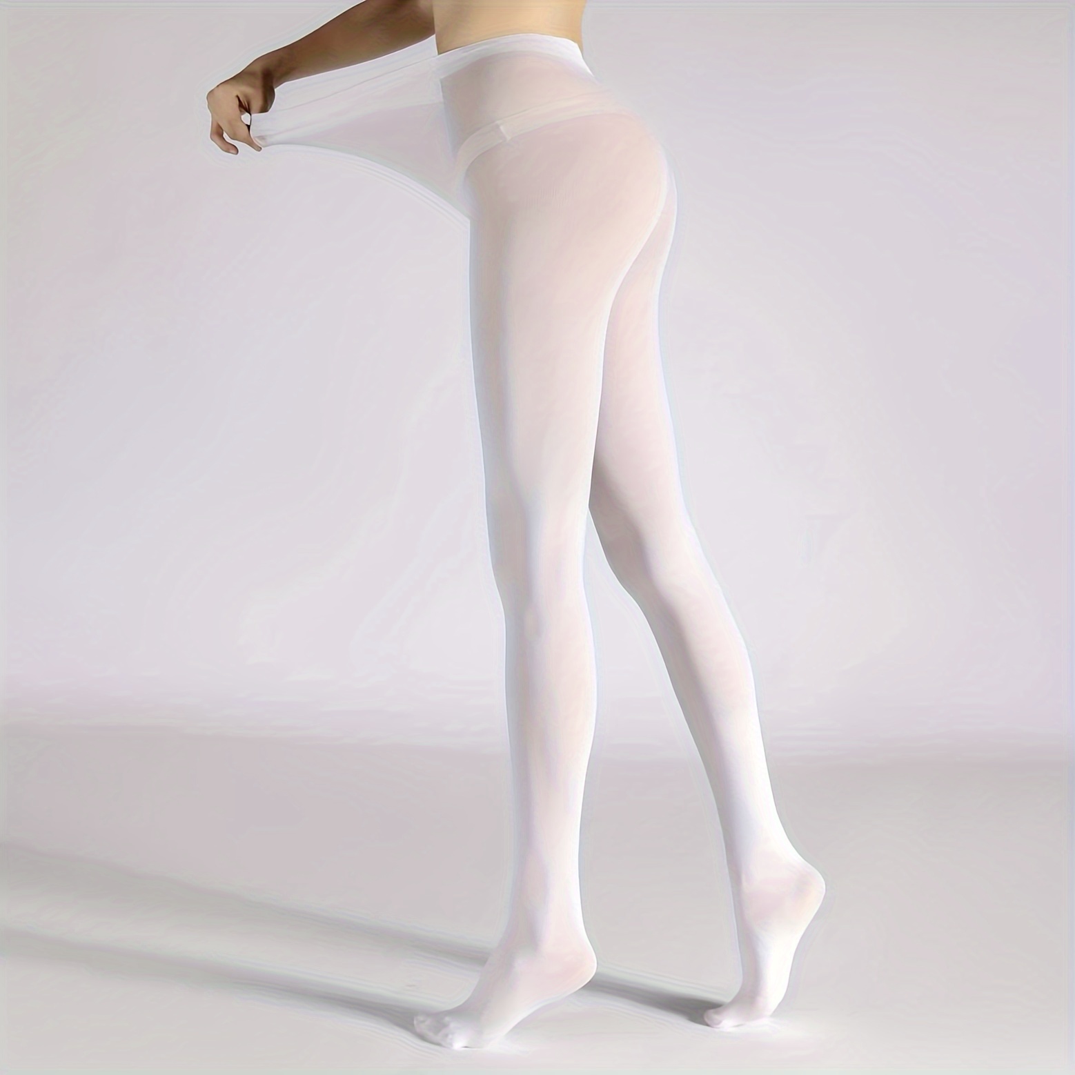 Ballet Woman Tights Ballet Core Professional White Ninth Pantyhose
