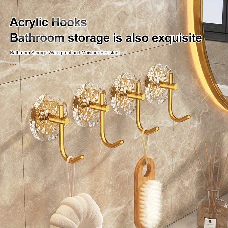 Luxurious Lightweight Acrylic Wall Hook Strong Adhesive No - Temu