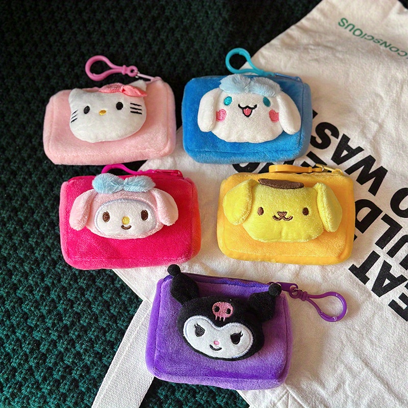 1pcs Sanrio Hello Kitty Mymelody Kuromi Cinnamoroll Mini Tragbarer