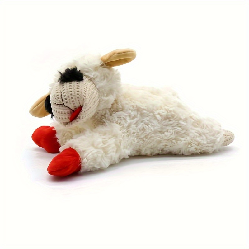 

1pc Alpaca Design Pet Grinding Teeth Squeaky Plush Toy, Chewing Toy For Dog Interactive Supply