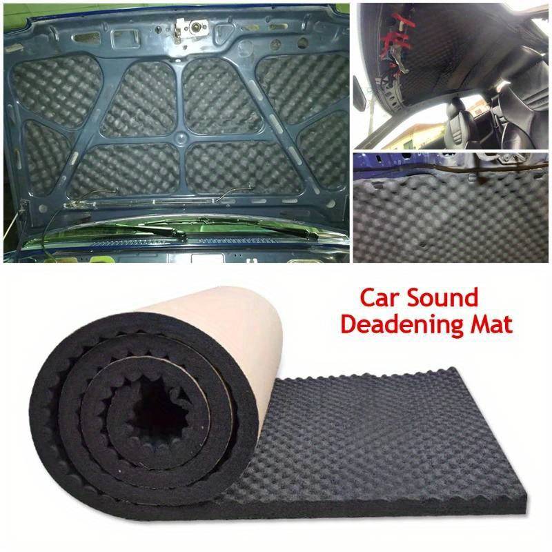 Tapis Insonorisant Autocollant Pour Voiture - Mousse Caoutchouc Butyle 200x50x2 Cm - Pour Toit, Portes, Capot