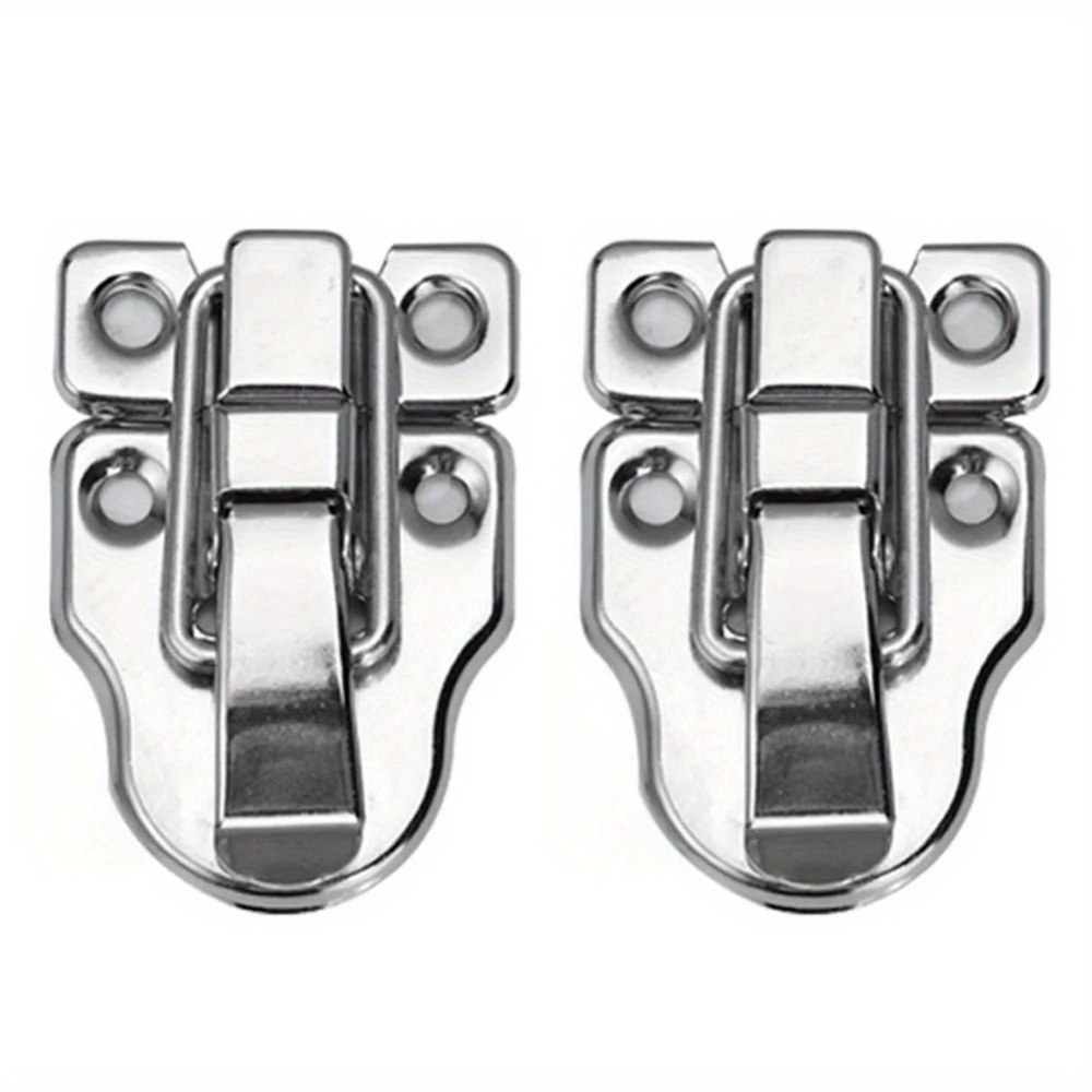 2 PCS Luggage Buckle Accessories Iron Horn Hook Wooden Box Lock