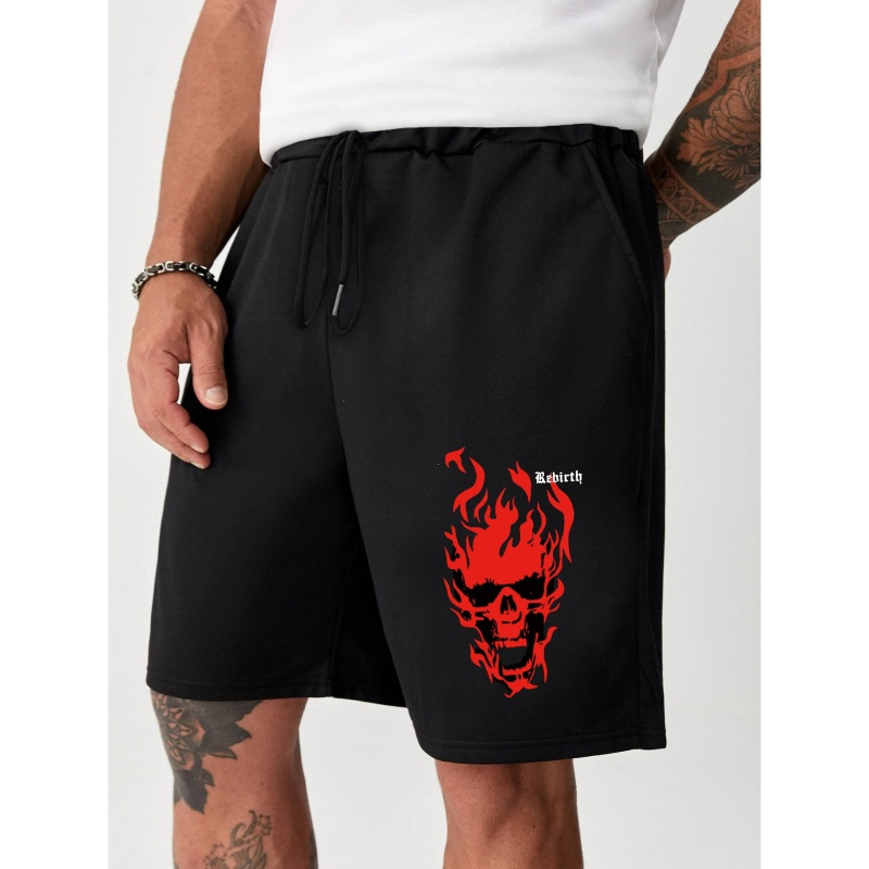 

Pattern Print Men's Shorts, New Fashion Casual Drawstring Shorts Comfortable Breathable Men's Sports Pants Spring Summer Shorts Outdoor Fitness Beach Vacation