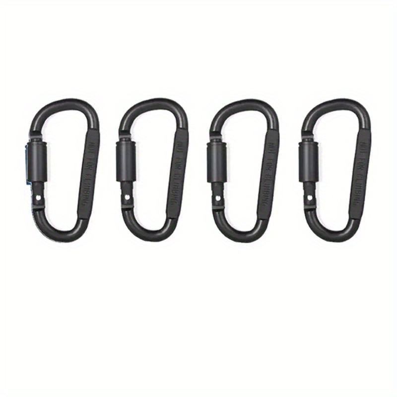 2pc Stainless Steel Screw Lock Carabiners Quick Links Safety Snap Hook, Free Shipping On Items Shipped From Temu