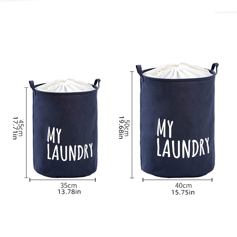 1pc printed laundry basket with drawstring dirty clothes storage basket large capacity waterproof and moisture proof laundry hamper household fabric basket laundry organization and storage for bathroom bedroom dorm room decor home decor details 9