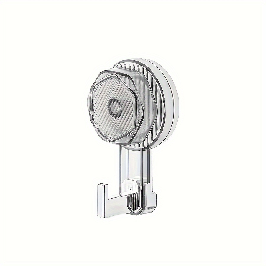 1pc Strong Suction Cup Hook, No Punching Vacuum Adhesive Hook, Multipurpose Hanger For Towel Clothes Coat Key, Bathroom Accessories
