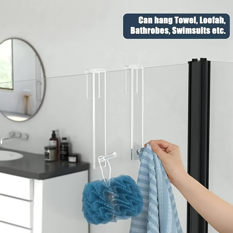 1/2/3/5Pcs Bathroom Robe Towel Hooks Holder Hanger Chrome Wall