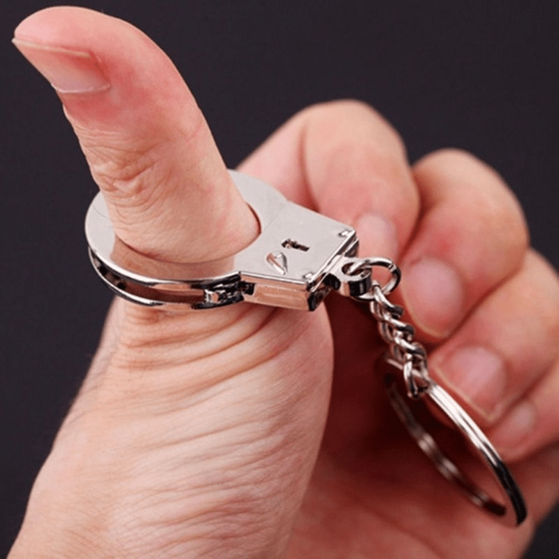 Mini sale handcuff keychain