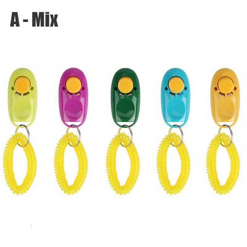 5pcs Dog Clicker Toys Pet Tranining Clicker Obedience Training Trainer