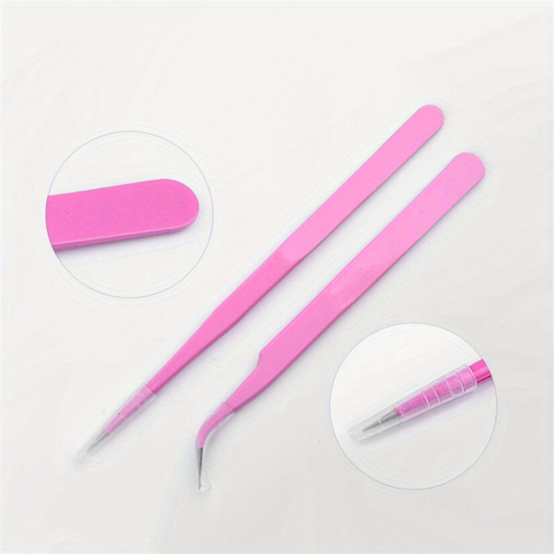 2pcs set anti static stainless steel tweezers for cake decorating   kitchen bakeware details 11