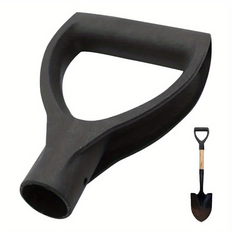 

1pc, Effort-saving Spare Shovel Handle, Wooden And Metal Anti-rust Spare Part, Stable And Reliable Shovel Grip, D-handle Tools