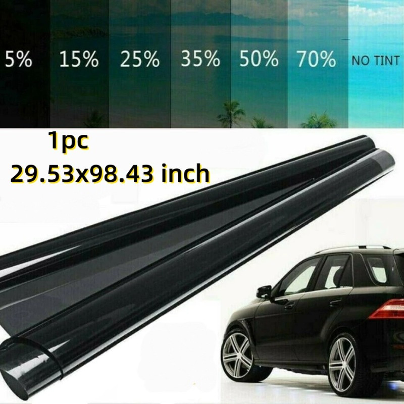 Black Car Window Foils Tint Tinting Film Roll Car Auto Home - Temu