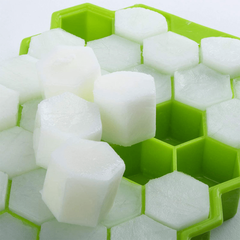 1pc/4pcs Honeycomb Silicone Ice Tray - 37 Grids Hexagon Ice Cube Mold, For Perfect Shaped Ice Cubes And Ice Balls, For Home Kitchen