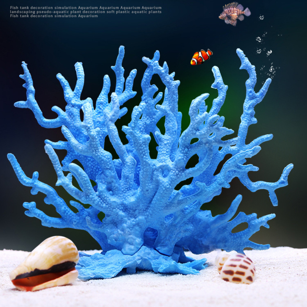 

1pc Simulation Aquarium Coral, Water Grass, Fish Tank Aquarium Landscaping, Saltwater Tank Scenery Decorations