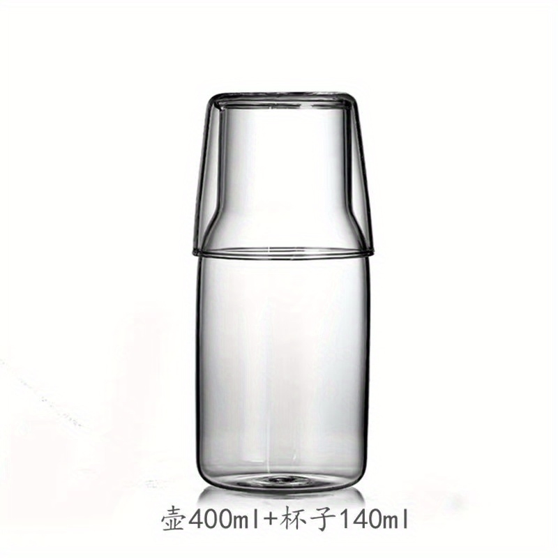 glass bedside water carafe with cup set       kettle pitcher water jug   tumbler bottle cups