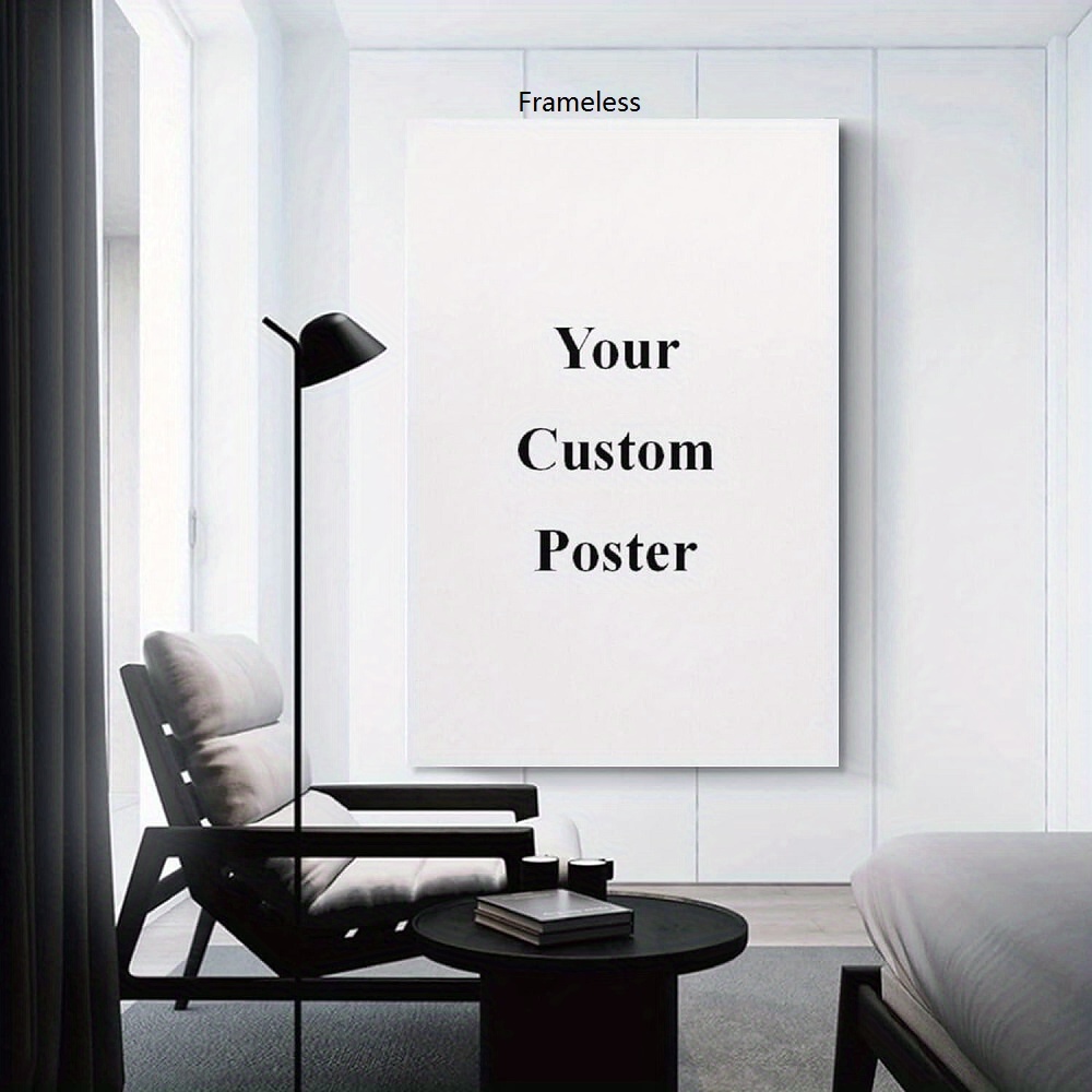 

1pc Unframed Custom Poster, Home Decor Upload Your Image Photo Custom Personalized Photo To Poster Printing, Create Your Own Wall Art Print