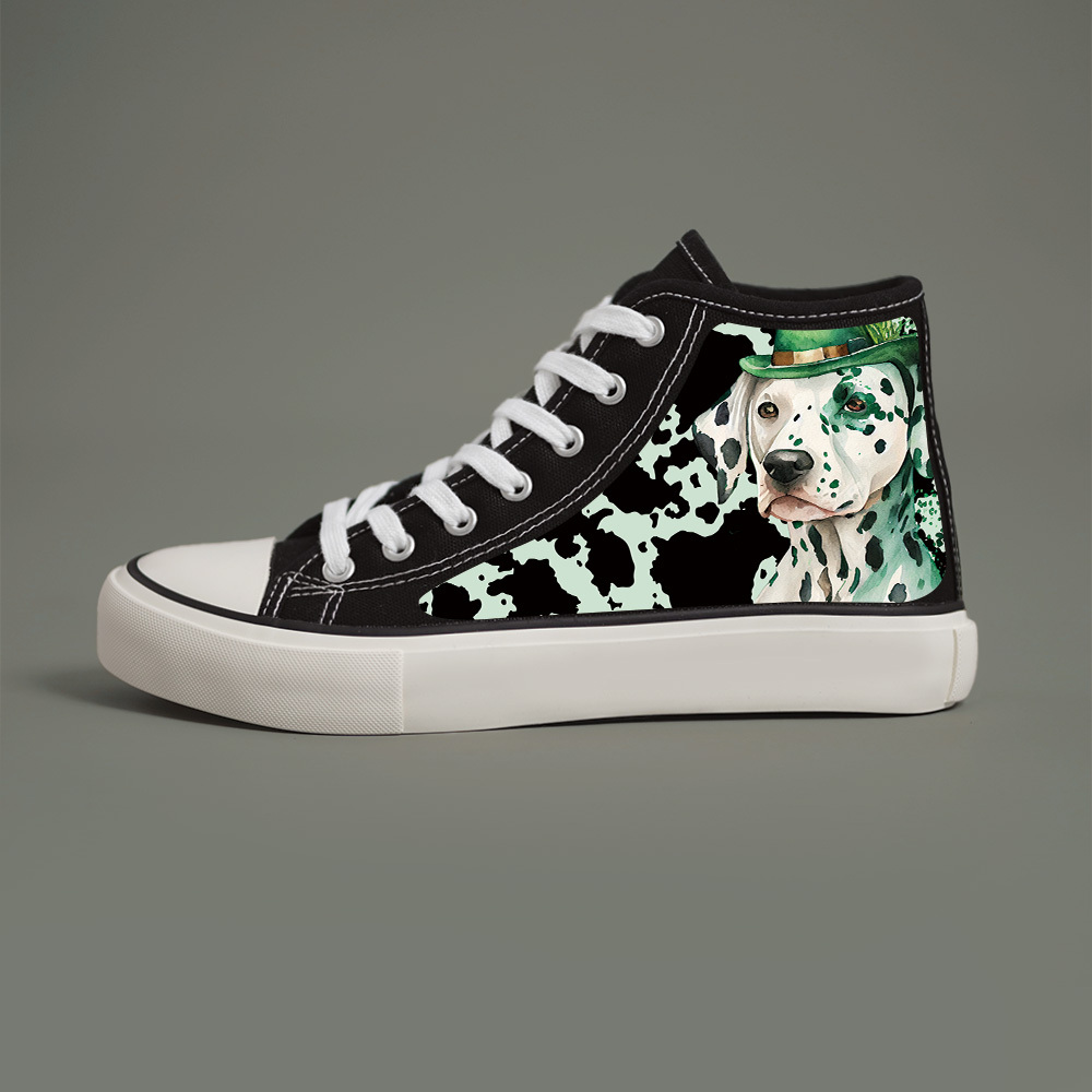 Dalmatian online Women’s high top canvas shoes