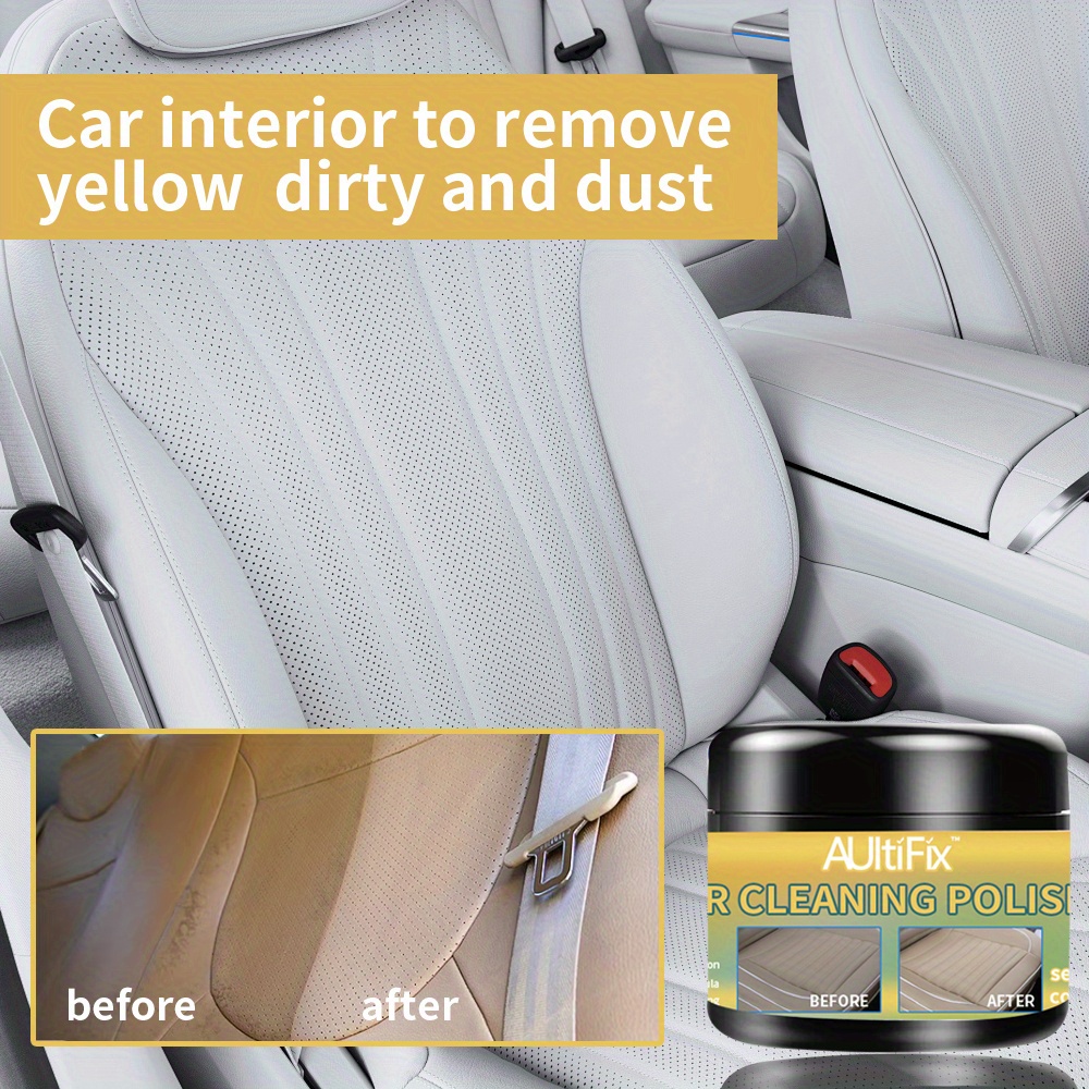 

Car Interior Cleaning Cream Plastic Fabric Seat Ceiling Dashboard Multifunctional Cleaning For Car Cleaning