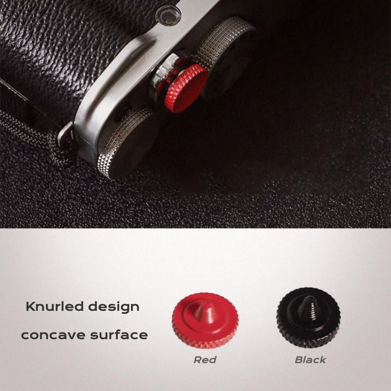 Lxh Red+black Concave Soft Metal Shutter Release Camera - Temu