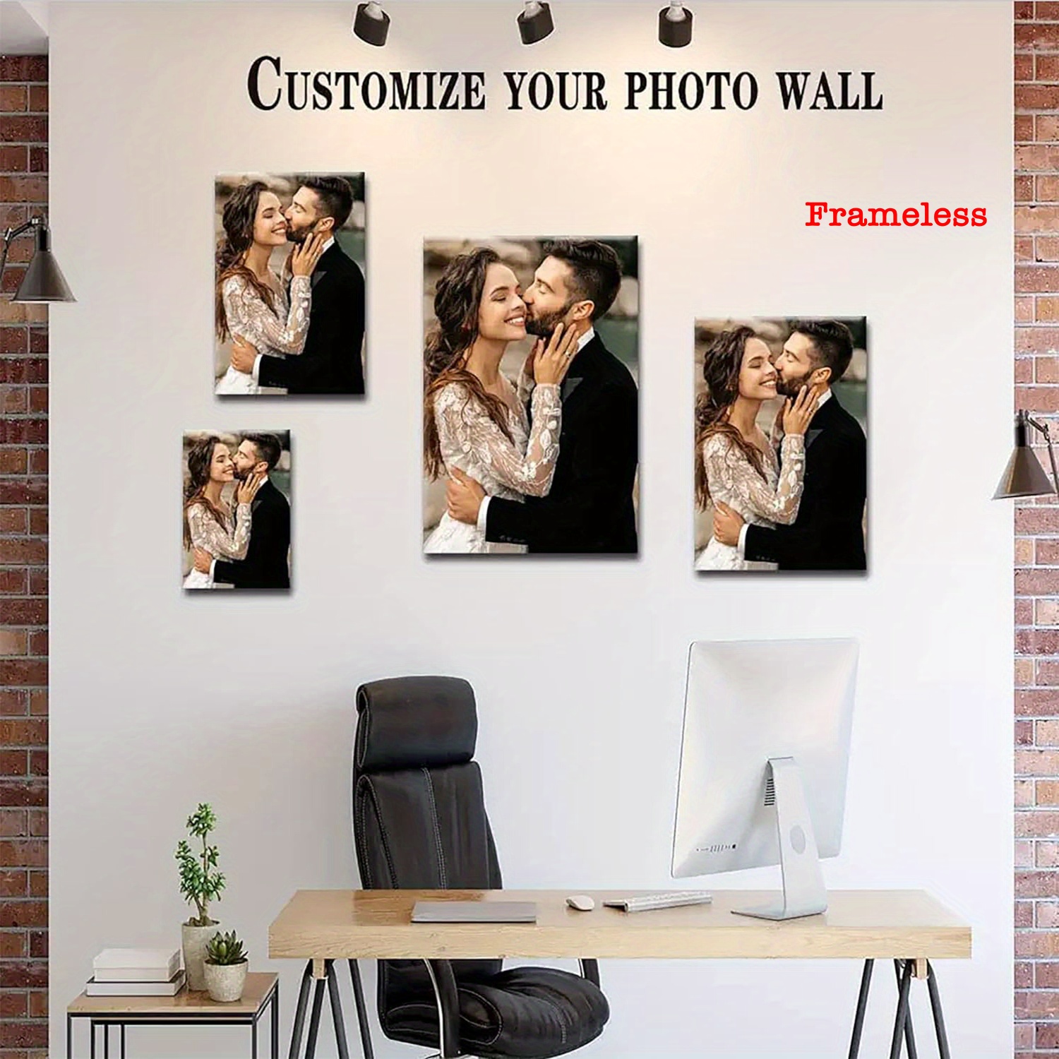 Impresiones en lienzo personalizadas con tus fotos de 12 x 16 pulgadas,  póster de retrato personalizado enmarcado, foto personalizada, regalos de