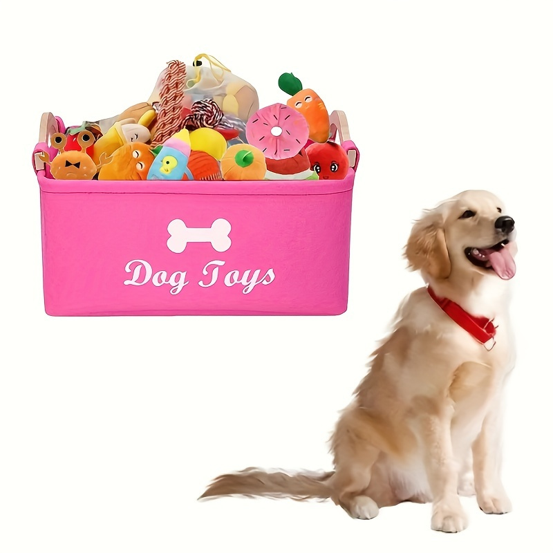 Panier à jouets pour chien, sac de rangement pour jouets pour