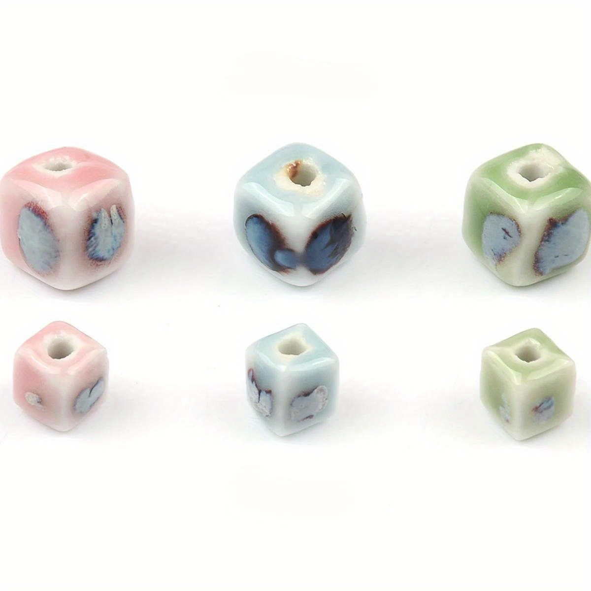 20pcs Random Colour Decorative Ceramic Beads