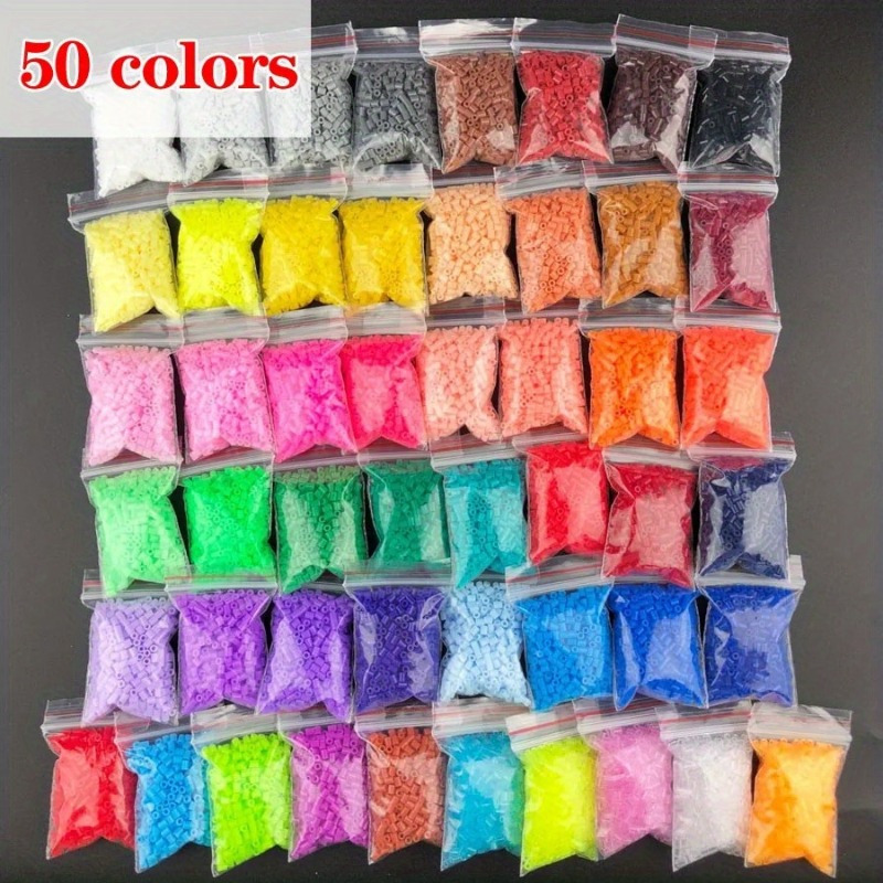 

3000/5000/7500/10000/12000pcs 5mm Fuse Beads Melty Beads Set, Ironing Beads, Handmade 3d Puzzles Diy Jewelry Making Crafts