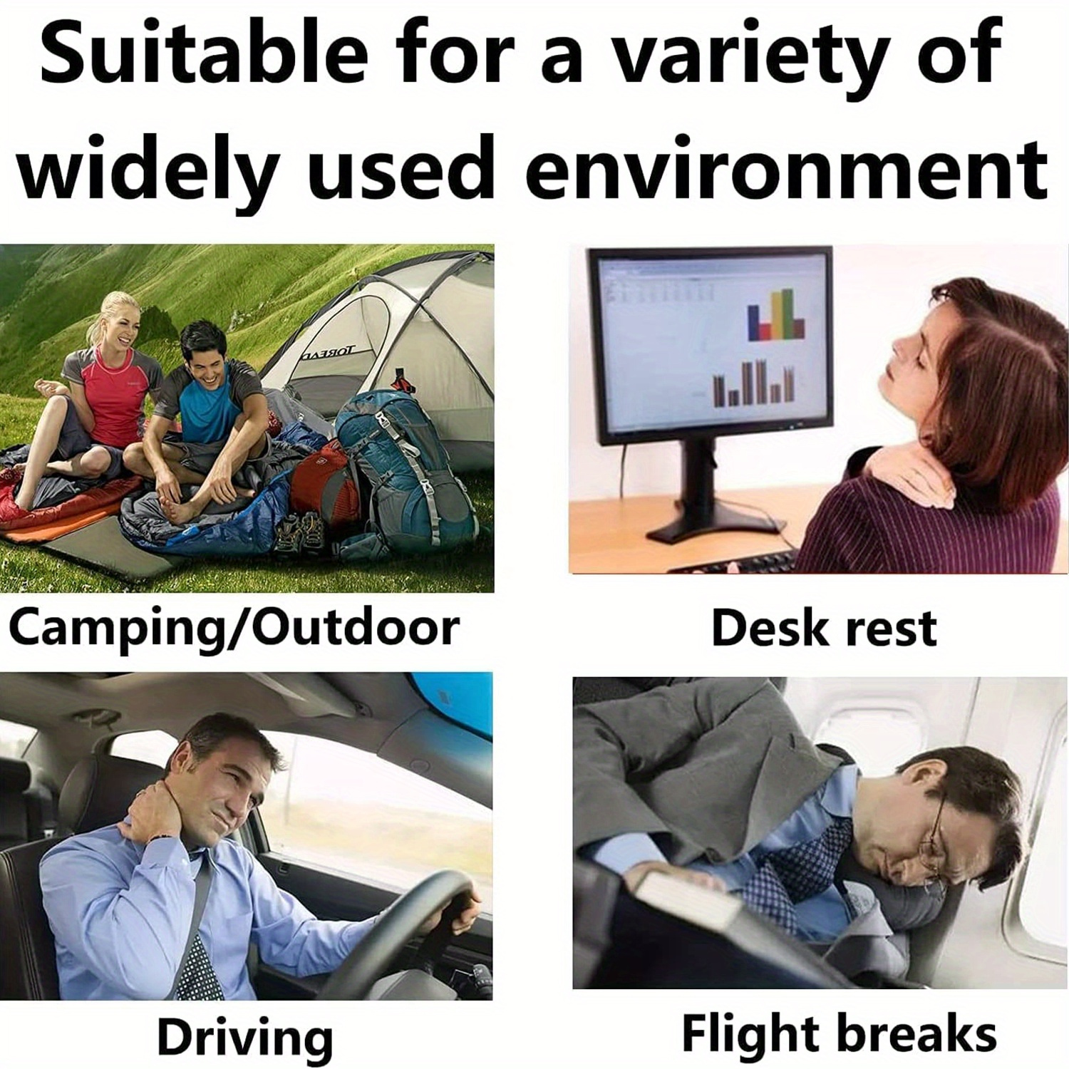 two   inflatable cushions convenient for outdoor use travel friendly pillows camping mats plush   ideal for offices vehicles camping hiking resting and providing neck and back support details 3