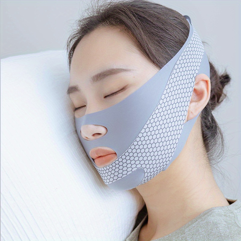 

Reusable V-line Mask For Face And Jawline - Chin Facial Strap Mask - V Line Face Massage Strap - Beauty Face Belt Women Gift