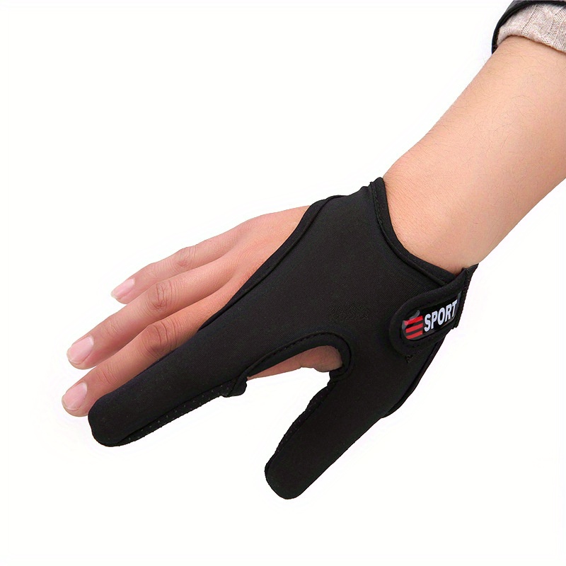 Anti-Slip 2 Slits Full Finger Glove Fishing Jigging Sun Gloves Fleece Liner  Warm
