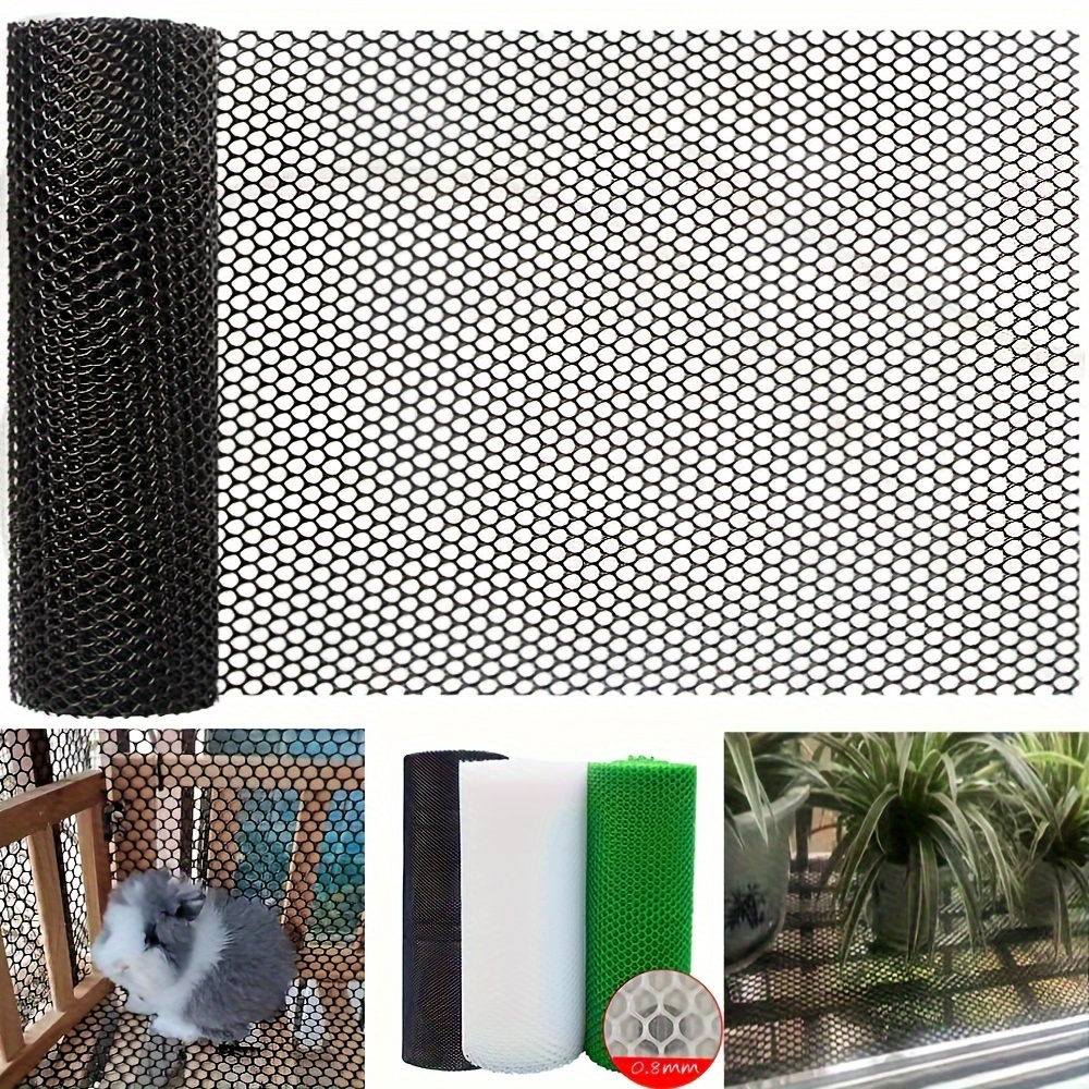 Plastic Chicken Wire Fence Mesh Secure Garden Balcony - Temu