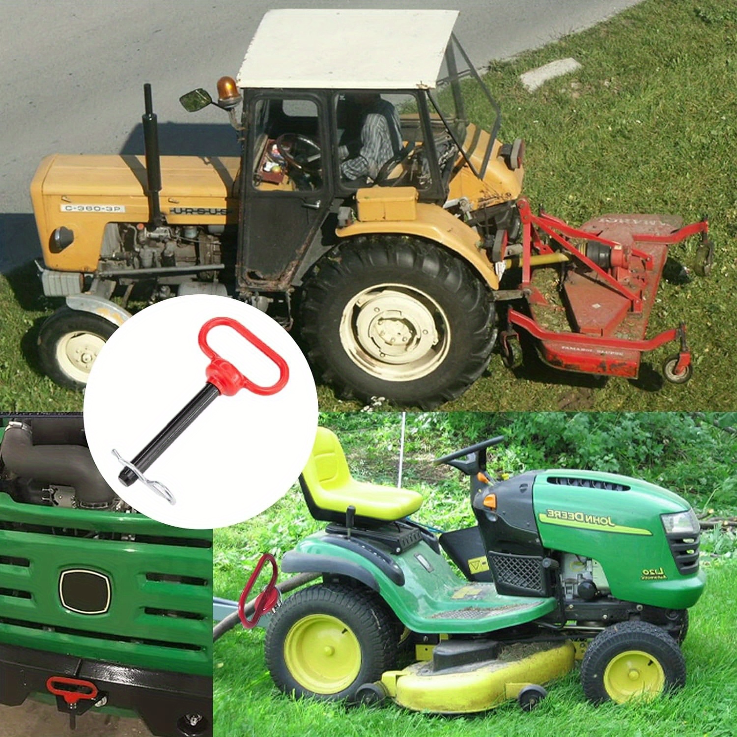 Lawn Mower Tractor Hitch Riding Garden Tractor Lawnmower Trailer Attachment  Hi-Hitch Tow Kit Extension Parts & Accessories - AliExpress