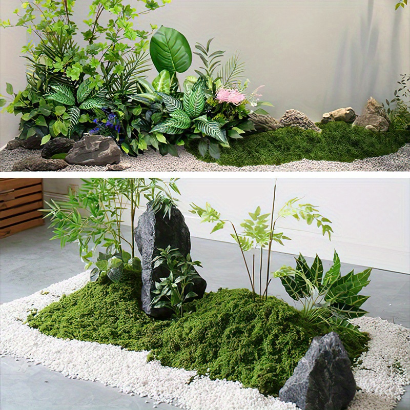 Muschio finto muschio artificiale per piante in vaso verde muschio  decorazioni per la casa fata giardino artigianato decorazione di cerimonia  nuziale