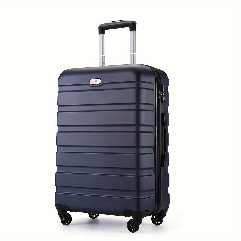 striped fashion luggage suitcase carry on hard shell trolley case quiet universal wheel travel case with password